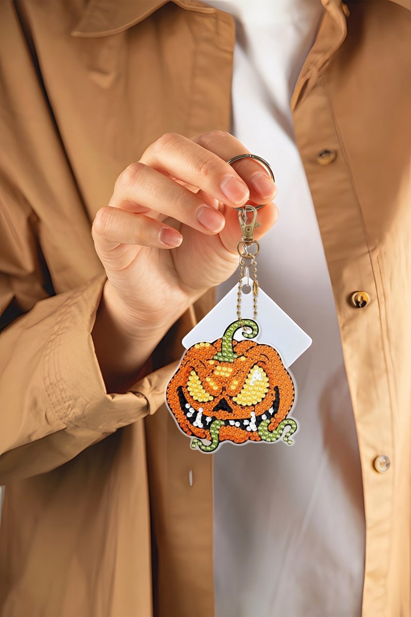 Haft Diamentowy Zawieszka Brelok Breloczek 6 szt -  Halloween