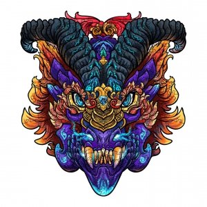 Puzzle Drewniane Magiczny Smok A4