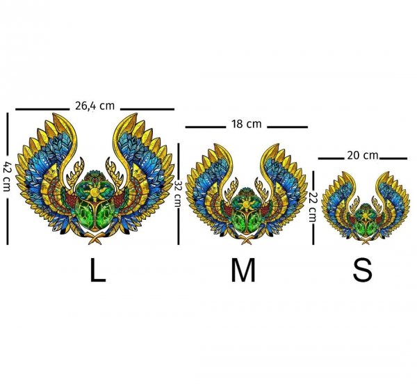 Puzzle Drewniane WSPANIAŁY SKARABEUSZ L