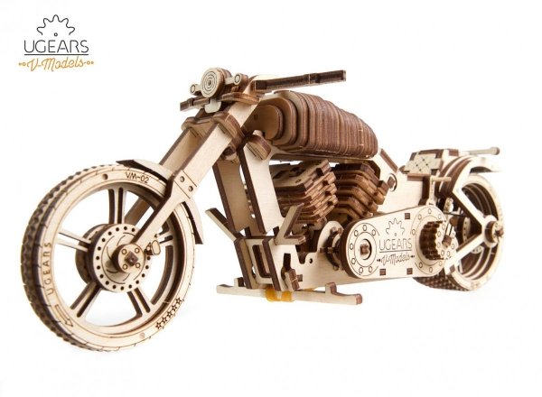 Puzzle 3D Drewniane Motocykl VM-02 uGEARS