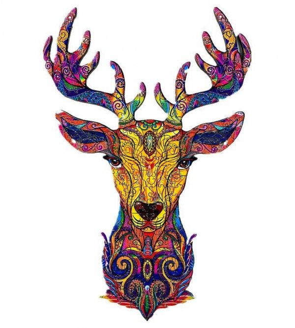 Puzzle Drewniane Dumny Jeleń A5