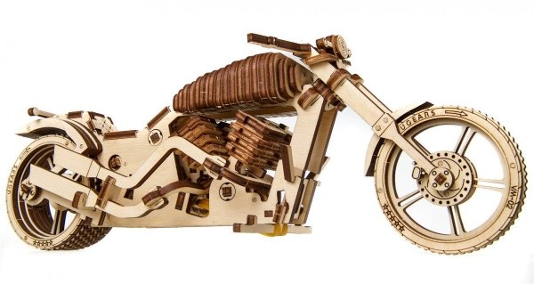 Puzzle 3D Drewniane Motocykl VM-02 uGEARS
