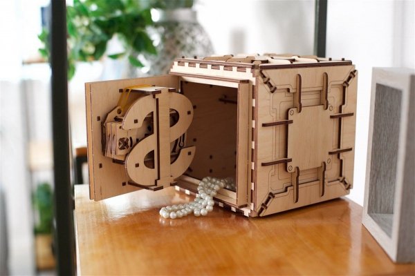Puzzle 3D Drewniane Sejf uGEARS
