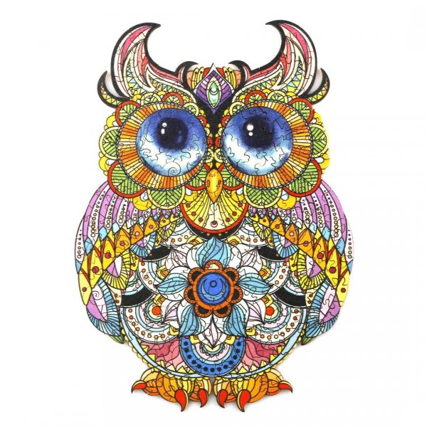Puzzle Drewniane Urocza Sowa S