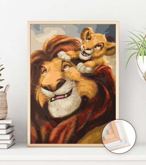 Malowanie Po Numerach Zestaw Simba 40x50