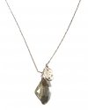 Łańcuszek-PILGRIM-Silver-Grey-Stone