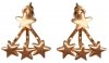 Kolczyki Callier Stars Gold - PILGRIM