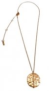 Łańcuszek-PILGRIM-Gold-Wavy-Medal
