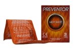 Prezerwatywy Preventor Hot Hot rozgrzewające 3szt