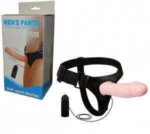 Strap-on Mens Pants Replacemen - proteza penisa z wibratorem