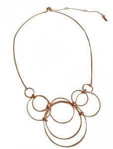 Łańcuszek - Naszyjnik PILGRIM Gold Connected Circles