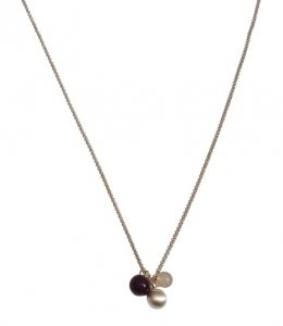 Łańcuszek - Naszyjnik PILGRIM Silver Colorful Pearls