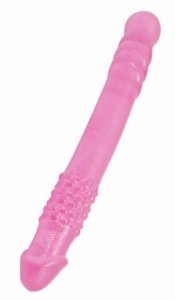 Podwójny Penis Perfect Double Dong różowe dildo waginalno analne