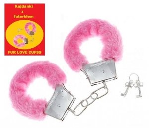 Kajdanki z różowym futerkiem Fur Love Cuffs