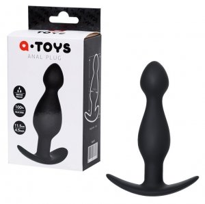 A-Toys Veres czarna silikonowa wtyczka analna