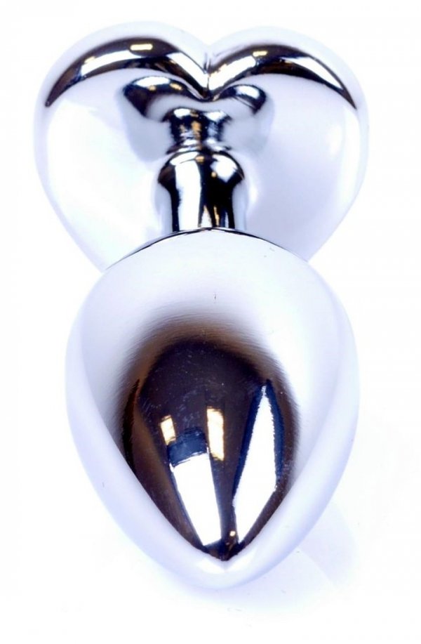 Metal-Silver-klasyczna-mała-wtyczka-analna-z-kryształkiem-serce