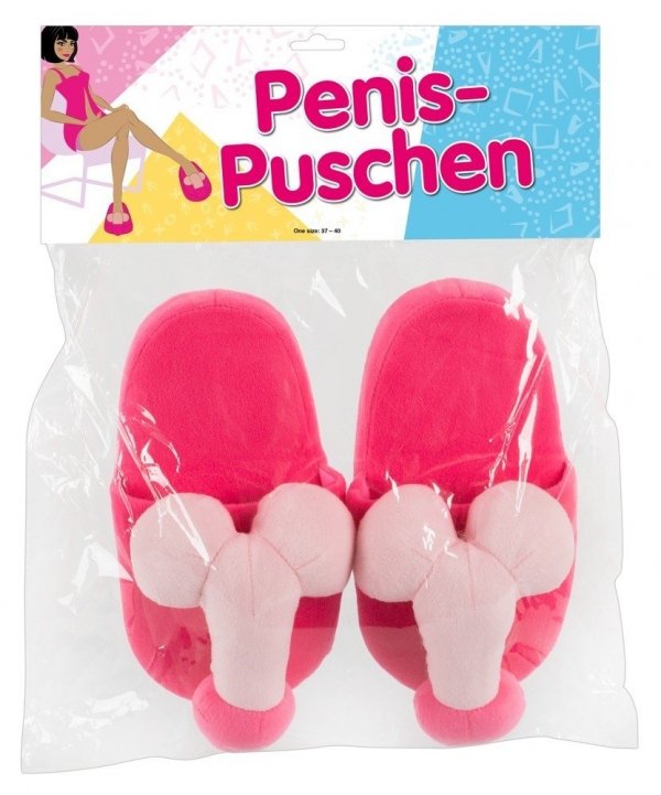 Kapcie z różowymi penisami