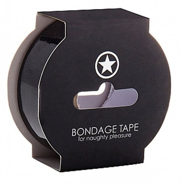 Taśma do krępowania Bondage Tape Ouch czarna