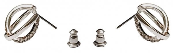 Kolczyki Silver Duocircle - PILGRIM