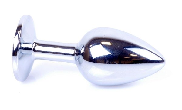 Metal-Silver-klasyczna-wtyczka-analna-z-czarnym-kryształkiem