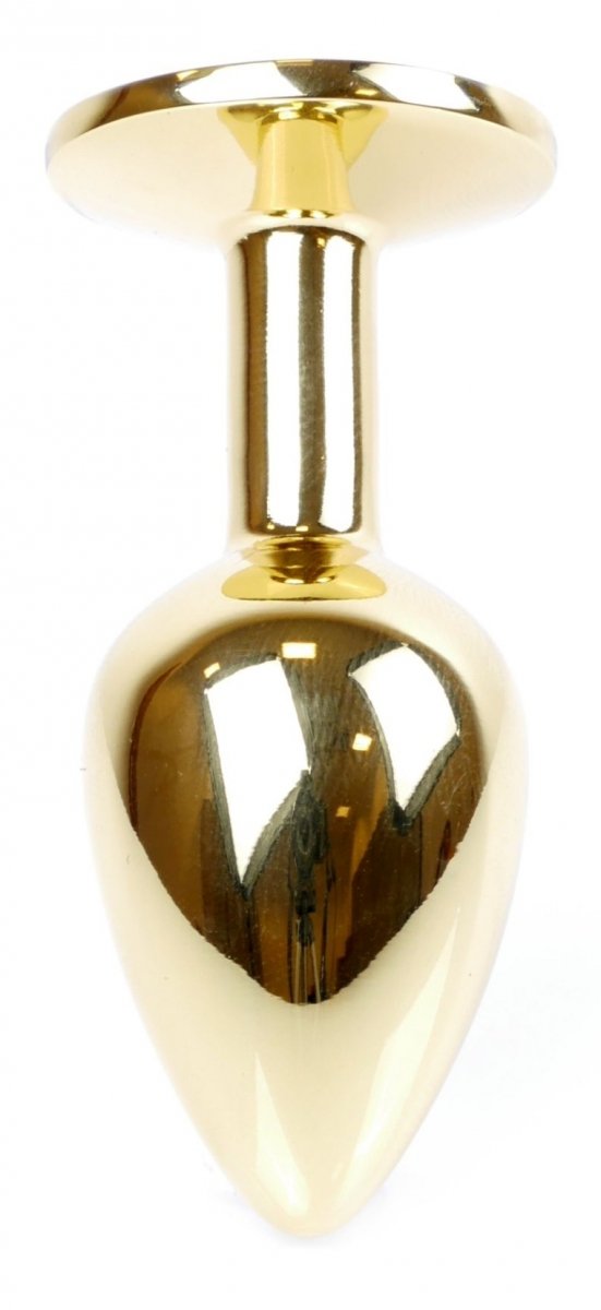 Metal-Gold-wtyczka-analna-z-czarnym-kryształkiem
