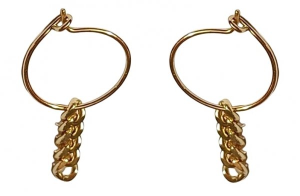 Kolczyki Water Earrings Gold - PILGRIM