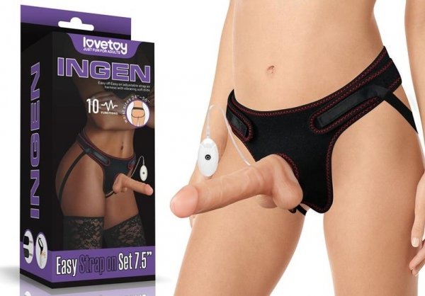 Strap-on Ingen realistyczny penis opakowanie