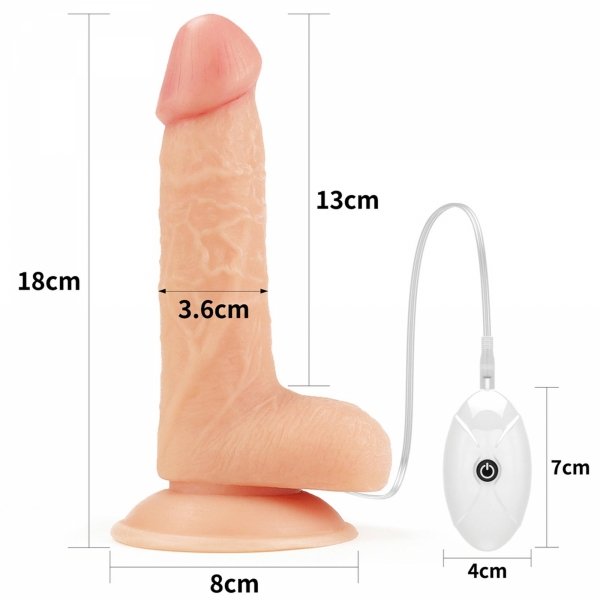Strap-on Ingen realistyczny penis z 10 programami wibracji