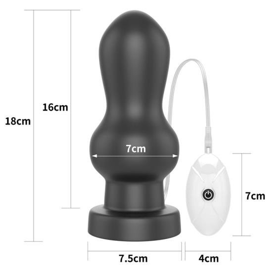 King Sized Vibrating Anal Rammer wymiary