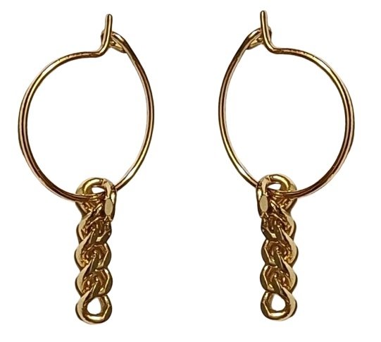 Kolczyki Water Earrings Gold - PILGRIM