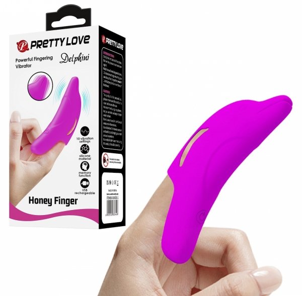 Nakładka - Wibrator na palec Delphini Honey Finger