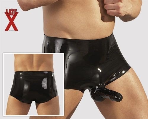 LateX Black Cock męskie bokserki S/M