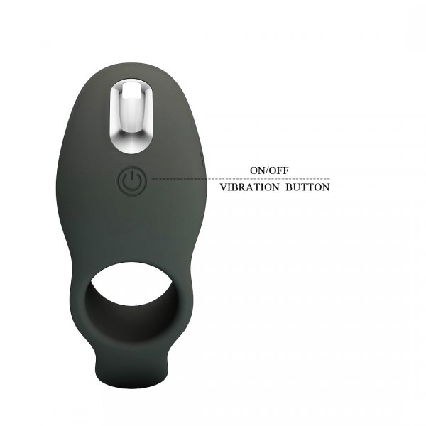 Master Ring Pretty Love wibrujący silikonowy ring erekcyjny na penisa