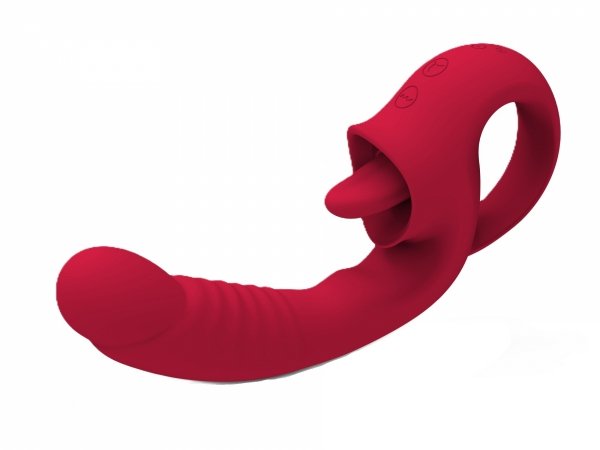 Licking Vibrator - liżący wibrator z ruchomym drgającym języczkiem