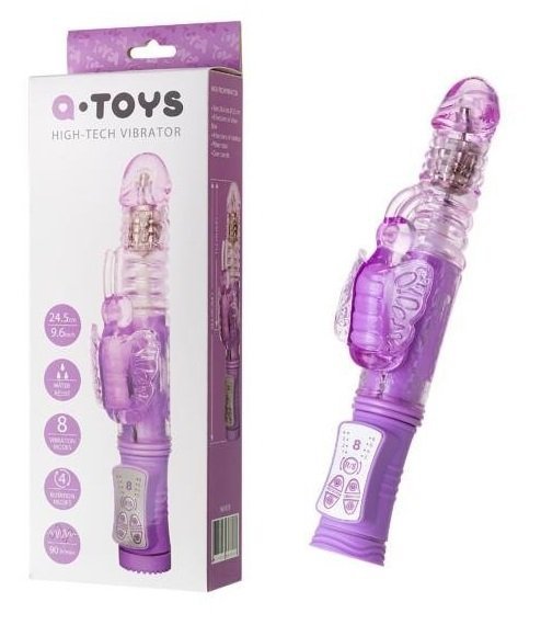 A-toys Wibrator High-Tech z motylkiem i funkcją UP&amp;DOWN