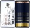 Ołówek do szkicowania Artea mix 12szt.metal op., Astra