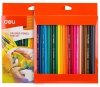 Kredki ołówkowe trójkątne 24-kol. Colorun, Deli