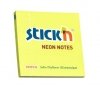 Notes samoprzylepny 76 x 76 mm żółt-neon, Stick`n