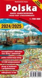 Polska. Mapa 1:700 000 wyd. foliowane wyd. 2024/2025