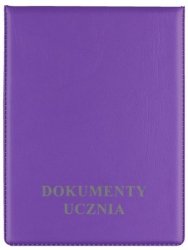 Okładka na dokum. ucznia pionowe fiolet.(violet) KOD-11-05, Biurfol