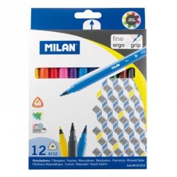 Flamastry trójkątne 12-kol. 6112 133928, Milan