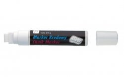 Marker kredowy końc. 8 x 15 mm biały 290-02, Toma