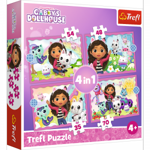 Puzzle 34620 4w1 (35, 48, 54, 70) Przygody Gabi 34620