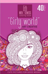 Kolorowanka antystresowa 126x200 20 kartek TW Girly world