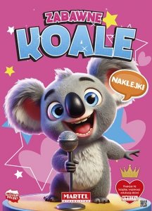 Zabawne koale. Kolorowanka z naklejkami