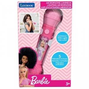 Mikrofon Barbie świecący z głośnikiem Lexibook MIC80BB
