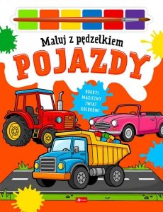 Pojazdy. Dla chłopców.  Maluj pędzelkiem