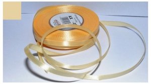 Wstążka satynowa beżowa 6 mm 32 mb. AX06-09, Aliga