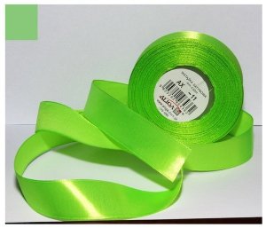 Wstążka satynowa zielona-jasna 6 mm 32 mb. AX06-11, Aliga