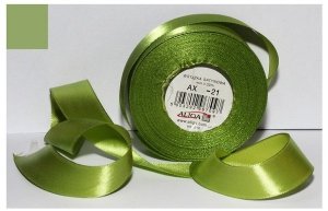 Wstążka satynowa blado-zielona 6 mm 32 mb. AX06-21, Aliga